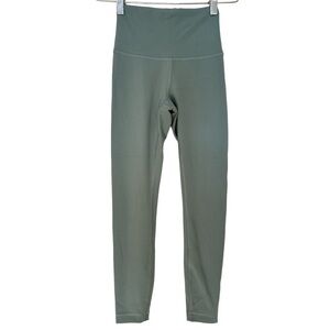 Lululemon Wunder Train High Rise Tight 25” in Algae Green Size 2
